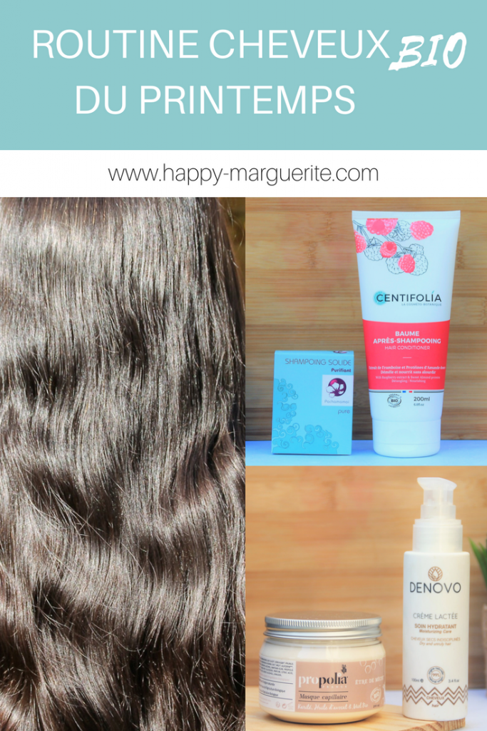 Routine cheveux bio et naturelle du printemps