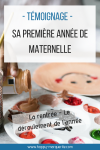 Petite section de maternelle témoignage