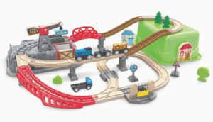 circuit de train en bois