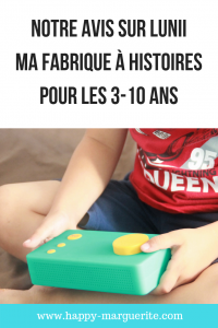 Avis sur Lunii Ma Fabrique à Histoires